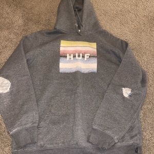 HUF hoodie grey